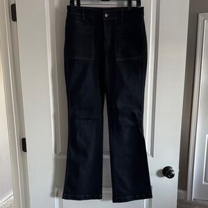 Ann Taylor Dark Flare & Wide Leg Jeans